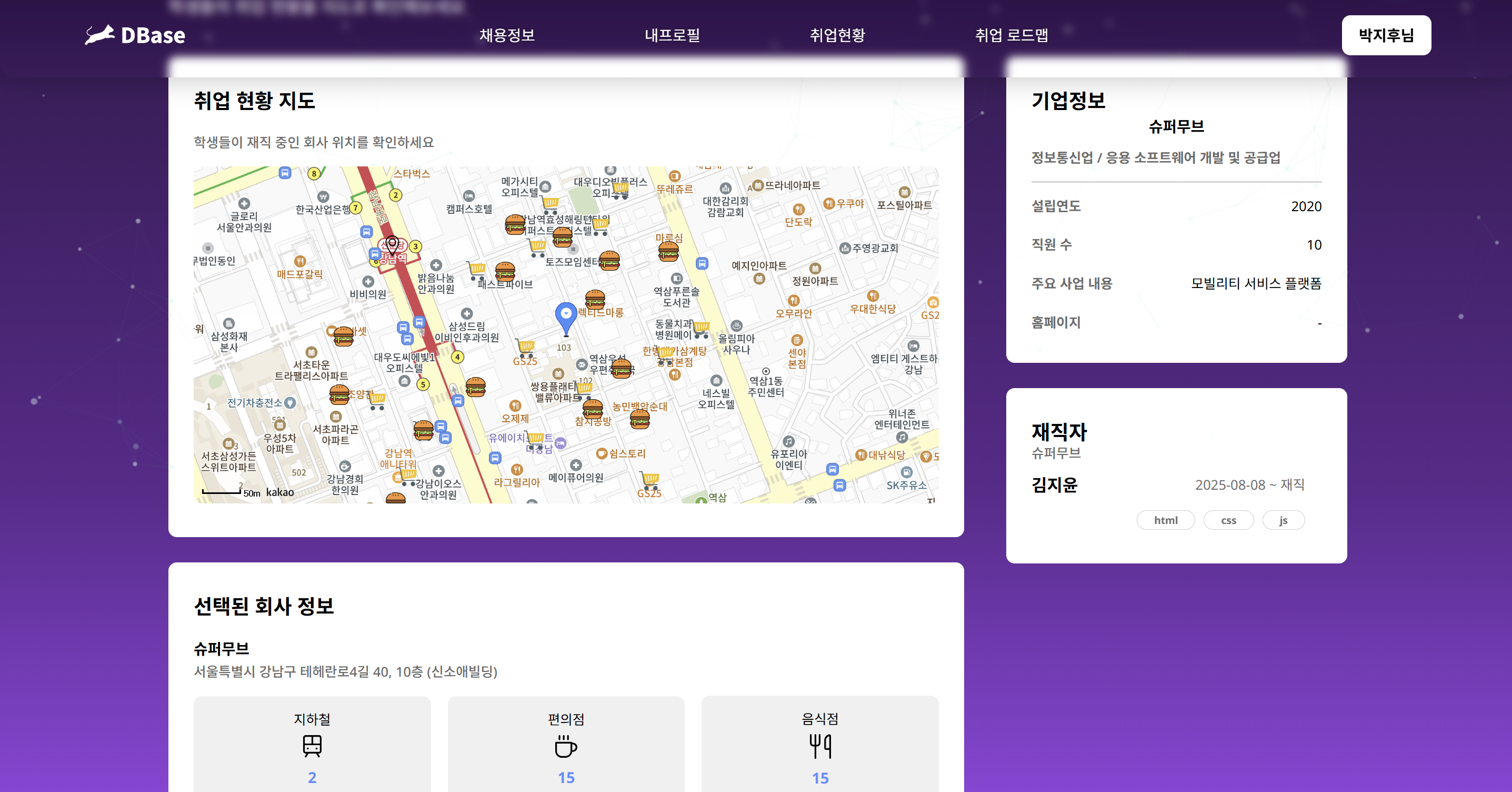 취업 현황